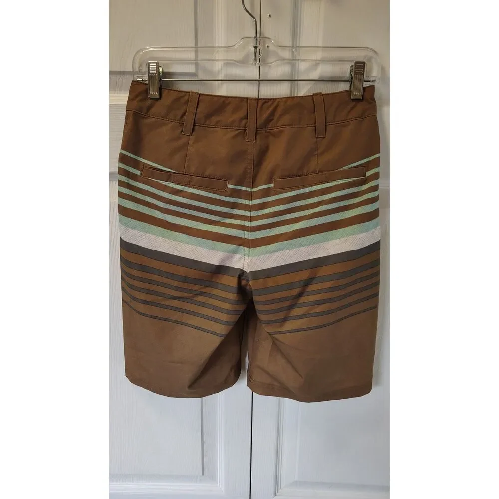 Art Class Kids Brown and Blue Swim Trunks Size 14